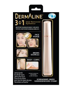 Dermaline™ 3-in-1 Hair Remover with Interchangeable Heads
