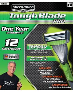 Microtouch® Tough Blade Pro • One Year of Shaving! Comes with 12 Cartridges.
