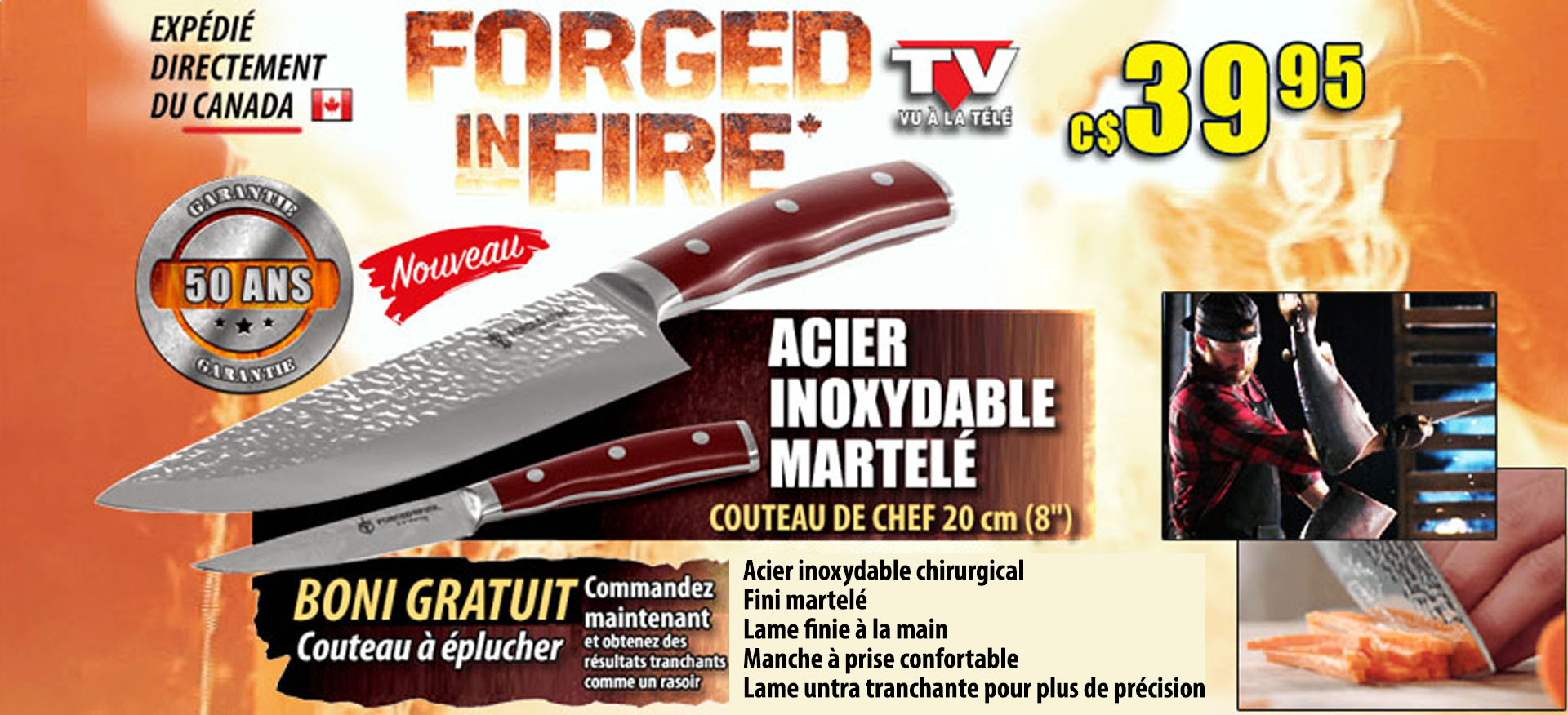 Couteau Forged in Fire